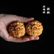 綠檀木雕刻獅子球手把件貔貅保健球轉(zhuǎn)運(yùn)球健身按摩球一對(duì)手球文玩 太行崖柏木貔貅球「一對(duì)」