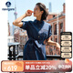 Navigare意大利小帆船女全棉薄款連衣裙寬松牛仔中長(cháng)裙2322875506 藍 S 