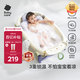 babycare嬰兒洗澡盆坐浴盆洗澡神器可折疊浴盆游泳洗澡桶浴盆+浴墊 冰川藍