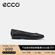 愛步（ECCO）七夕禮物 芭蕾舞鞋 百搭圓頭羊皮單鞋通勤淺口女鞋 舞悅234323 黑色23432301001 38