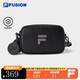 FILA FUSION斐樂背包2025新品情侶時(shí)尚挎包相機(jī)包單肩包小包 深黑-BK XS