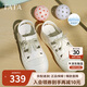 他她（TATA）25夏時(shí)尚百搭女休閑板鞋CP302BH5 米白 36