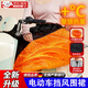 電動(dòng)車(chē)擋風(fēng)被護腿擋風(fēng)裙冬季加絨加厚防水防風(fēng)御寒男女款圍裙式 黑色黃金絨【披蓋兩用】