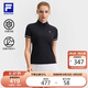 FILA 斐樂官方女子針織短袖POLO衫2025夏季新款網(wǎng)球運(yùn)動防曬上衣
