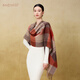 寶石蝶綿羊毛圍巾禮盒加厚保暖圍巾女秋冬季25新款披肩媽媽女生生日禮物