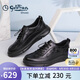 金利來男鞋休閑鞋輕便松緊帶時(shí)尚商務(wù)皮鞋G506410285AAE黑色40