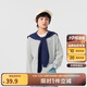 巴拉巴拉童裝長袖兒童t恤男童女童2025款春裝圓領打底衫簡約209125100206
