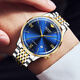 勞力士王子原裝瑞士進(jìn)口機芯手表男機械表超薄防水名牌時(shí)尚商務(wù)男表十大品牌 R3269間金藍面【原裝瑞士進(jìn)口機芯】 終身質(zhì)保 41mm 厚度7.3mm