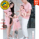 G.DUCKKIDS品牌童裝嬰兒親子裝一家三口四口夏裝新款滿(mǎn)月大碼母女裝母子裝家 官方旗艦粉色 媽媽裙S 42