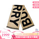 博柏利（BURBERRY）女款圍巾大字母logo印花時尚百搭雙面羊毛披肩保暖圍脖禮物 棕色 UNI