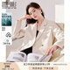 香影小西裝外套2025春秋新款米白氣質(zhì)休閑西服爆款職場(chǎng)輕熟風(fēng)女裝 米色 L