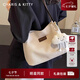 CharisKitty小c&k包包女款2025新款通勤單肩包大容量托特包七夕情人節(jié)禮物 Begie米白色【小ck七夕禮物NO.1】