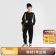 巴拉巴拉童裝兒童長(zhǎng)袖套裝2025新款秋冬裝男女童兩件套運(yùn)動(dòng)休閑簡(jiǎn)約衣服潮 黑白色調(diào)00391-208325104201 150