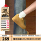KAPPA卡帕女鞋厚底板鞋女2025秋季新款軟底休閑鞋子女百搭運動(dòng)小白鞋女 雄鹿棕 36 (225mm)