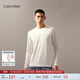 Calvin KleinJeans春夏男士休閑通勤ck浮雕字母凈色內搭打底長(cháng)袖T恤J326899 YAF-月光白 L