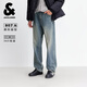 杰克·瓊斯（JACK&JONES） 秋季男裝牛仔褲褲子長褲舒適廓形休閑潮流百搭休閑男款225332122