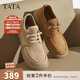 他她（TATA）英倫棕色工裝鞋皮鞋男士透氣真皮商務(wù)休閑鞋男鞋2025新款OCD07AM5 卡其色 41