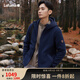 LAFUMA樂飛葉抓絨衣男 戶外秋冬保暖連帽外套搖粒絨 LMJA4CR65 暮藍(lán)色NV 170/92A（46）