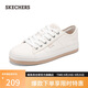 斯凱奇（Skechers）女鞋秋季厚底增高板鞋帆布鞋舒適輕便防滑休閑鞋低幫鞋114664