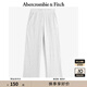 ABERCROMBIE & FITCH女裝24春秋款雅丹風復古舒適磨毛羅紋運動衛(wèi)褲長褲KI147-4085 淺灰色 XXS (160/60A)