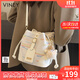 viney新款斜挎包包女包實(shí)用單肩包水桶包生日禮物送女友老婆 【米白】高級感實(shí)用洋氣腋下包 輕奢時(shí)尚百搭休閑品牌小包