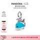 潘多拉（PANDORA）綠松石色鯨魚吊飾海洋動物智慧力量夏日情人節(jié)禮物