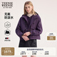 Teenie Weenie小熊女裝外套2025秋季新款加絨保暖休閑戶(hù)外連帽夾克 紫色 S
