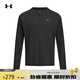 安德瑪（UNDERARMOUR）EF男子亨利領(lǐng)運動(dòng)休閑長(cháng)袖T恤6010174 黑色001 L