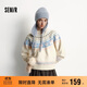 森馬（Semir）毛衣女冬小狗費爾島寬松插肩袖衣服2025俏皮軟糯毛衫109725107005