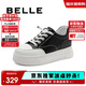 百麗休閑百搭小白鞋女商場(chǎng)簡(jiǎn)約板鞋A6M1DAM4 黑色 38