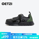 OETZI冰人奧茲 牛皮革時(shí)尚板鞋情侶潮鞋厚底休閑鞋小丑鞋  男女同款 黑色/深綠色T23340229 42