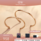 丹尼爾惠靈頓（DanielWellington）dw手鐲女 經(jīng)典系列開(kāi)口情侶手鐲 生日禮物送女友送男友 玫瑰金一對【碼數備注】 默認