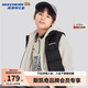 Skechers斯凱奇秋冬季新款男女中大童鴨絨梭織羽絨服背心兒童外套L424K080