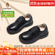 暇步士（Hush Puppies）童鞋男童皮鞋春秋新款兒童鞋女童休閑校園演出學(xué)生黑色皮鞋 HP3394黑色 32 -鞋內長(cháng)20.97cm/腳長(cháng)20.37cm