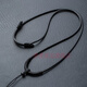 奉希diy蠟皮繩項鏈繩水晶翡翠玉墜金吊墜配鏈高品質(zhì)掛繩手工編織黑繩 調(diào)節(jié)款長38-68cm-繩粗2.5mm