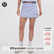 lululemon丨Graphic Pace Rival 女士運動(dòng)圖案款中腰短裙 *長(cháng)款 LW8AOAS 粉筆藍 S