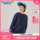 Skechers斯凱奇秋季新款童裝衛(wèi)衣男女童字母印花上衣寬松舒適衛(wèi)衣L325K004