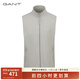 GANT/甘特秋冬時尚休閑立領(lǐng)拉鏈馬甲運動保暖百搭通勤外套上衣男 296-卡其色 L