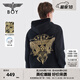 BOY LONDON【末日先鋒】潮牌秋季創(chuàng  )意刺繡黑色連帽衛衣 N04901 黑色 M
