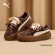 彪馬PUMA【厚底鞋】復古天鵝絨增高松糕鞋休閑鞋女PLATFORM406752