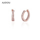 AJIDOU阿吉豆耳飾女款時(shí)尚耳釘耳環(huán)耳圈新年跨年禮物 枚金色+白色 2個(gè)