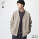 優(yōu)衣庫合作款/男裝女裝搖粒絨寬松開(kāi)衫/長(cháng)袖25秋冬新款483980 31 米色 M