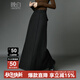 晚白【新品】顯瘦黑色長(cháng)裙2025秋季新款洋氣時(shí)尚通勤百搭直筒半身裙 黑色 L