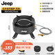 JEEP戶(hù)外卡式爐戶(hù)外炊具煮茶爐紅外線(xiàn)防風(fēng)分離式爐頭露營(yíng) 聚能爐灰+4氣+接水烤盤(pán)