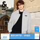杰克·瓊斯（JACK&JONES）男裝衣服秋季休閑翻領(lǐng)夾克加棉棉服男靜奢風(fēng)短款棉衣厚毛呢厚外套 C41 靜謐灰 M 175