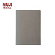 無(wú)印良品 MUJI 上質(zhì)紙 方便翻開(kāi)的筆記本 8S62276 學(xué)生文具 A6/橫線(xiàn)縱向點(diǎn)狀/80張/淡灰色