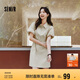 森馬（Semir）連衣裙女翻領(lǐng)燈籠袖休閑風(fēng)2025夏季防曬收腰短裙戶外109325114027