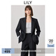 LILY零壓西裝2025春新款寬松休閑松弛感通勤精致高級(jí)感西裝外套女 510黑 M