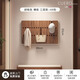 CUERO DESIGN英國(guó)品牌全實(shí)木鋼琴鍵掛衣架入戶(hù)門(mén)玄關(guān)壁掛臥室省空間置物衣帽架 胡桃色橫版99cm寬48鉤三層