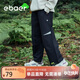 EBAER兒童戶(hù)外運動(dòng)褲春秋新款男童防水休閑褲童裝褲 濃墨黑 140 